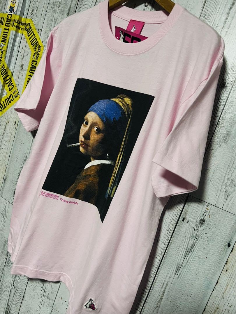 【入手困難モデル】FR2☆フェルメール 真珠耳飾り少女プリントTシャツ/2633 入手困難モデル】FR2☆フェルメール 真珠耳飾り少女プリントTシャツ