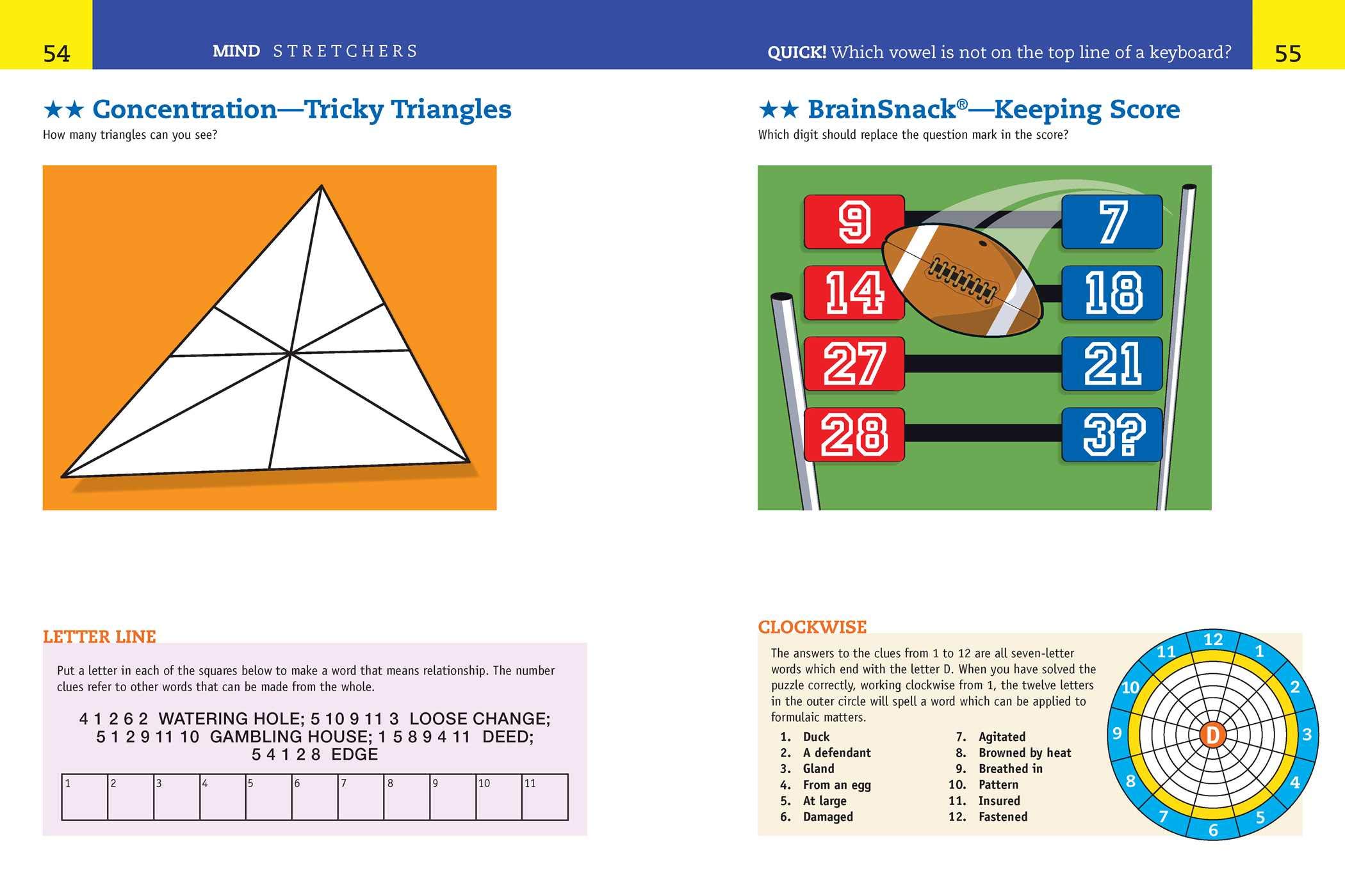 Mind Stretchers: Sudoku, Crosswords, Word Searches, Logic Puzzles & Surprises! (1)