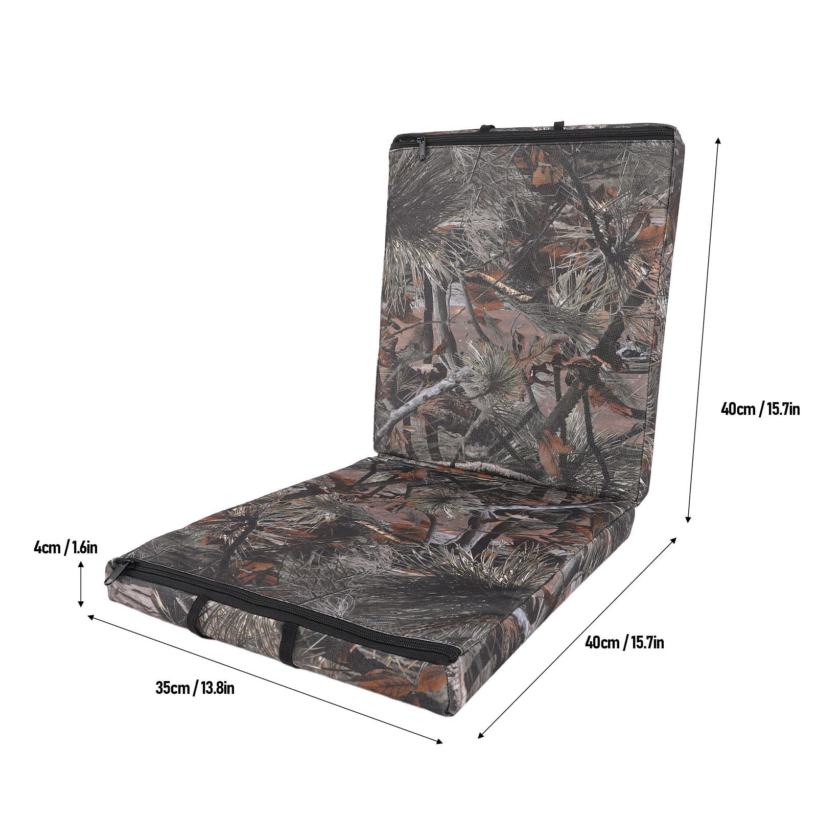 Fuchooky Foldable Cushion Water Proof Seat Pad for Autumn Winter Outdoor Camping Hiking Pine Camouflage