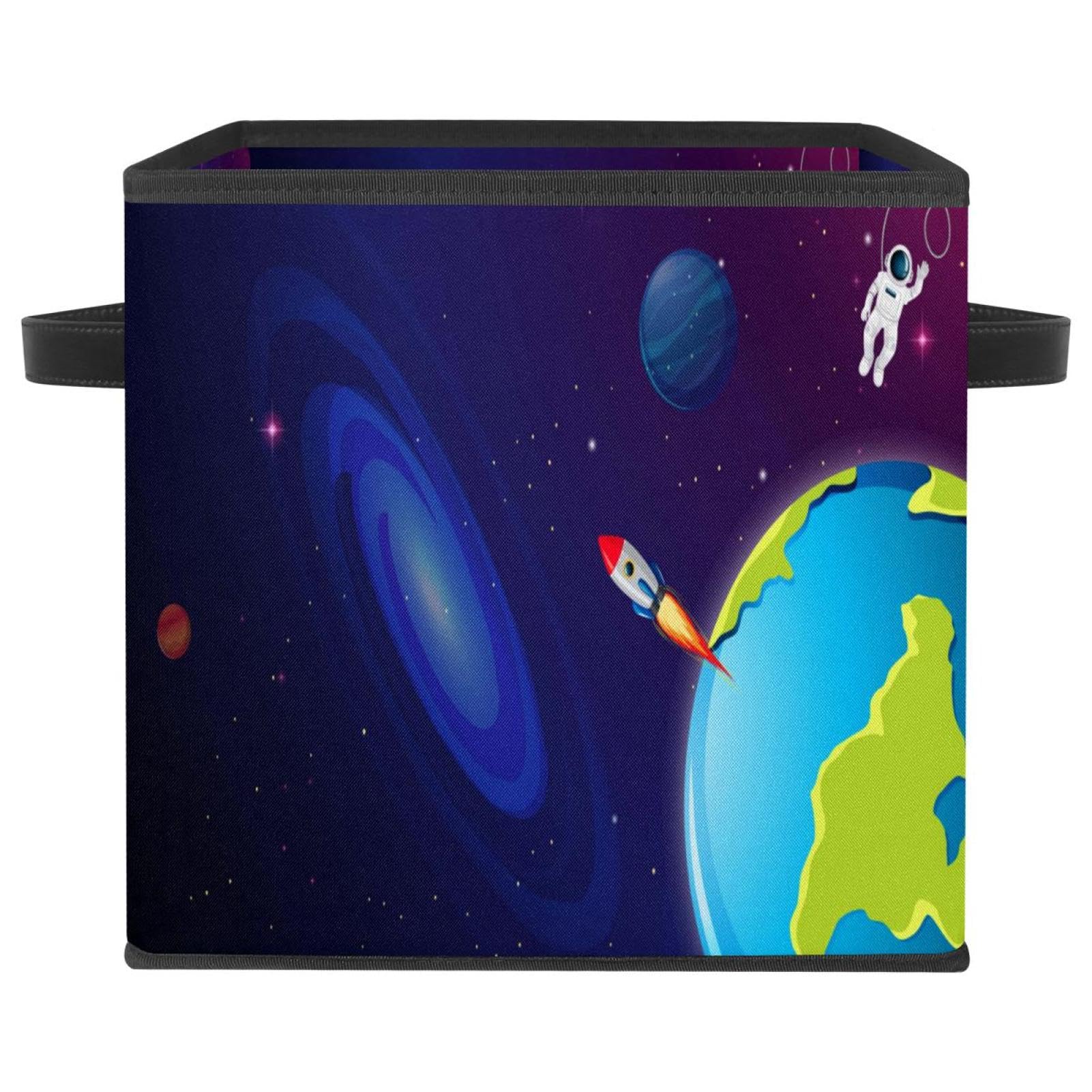 Plus de jouets qui traînent avec le bac de rangement pliable astronaute