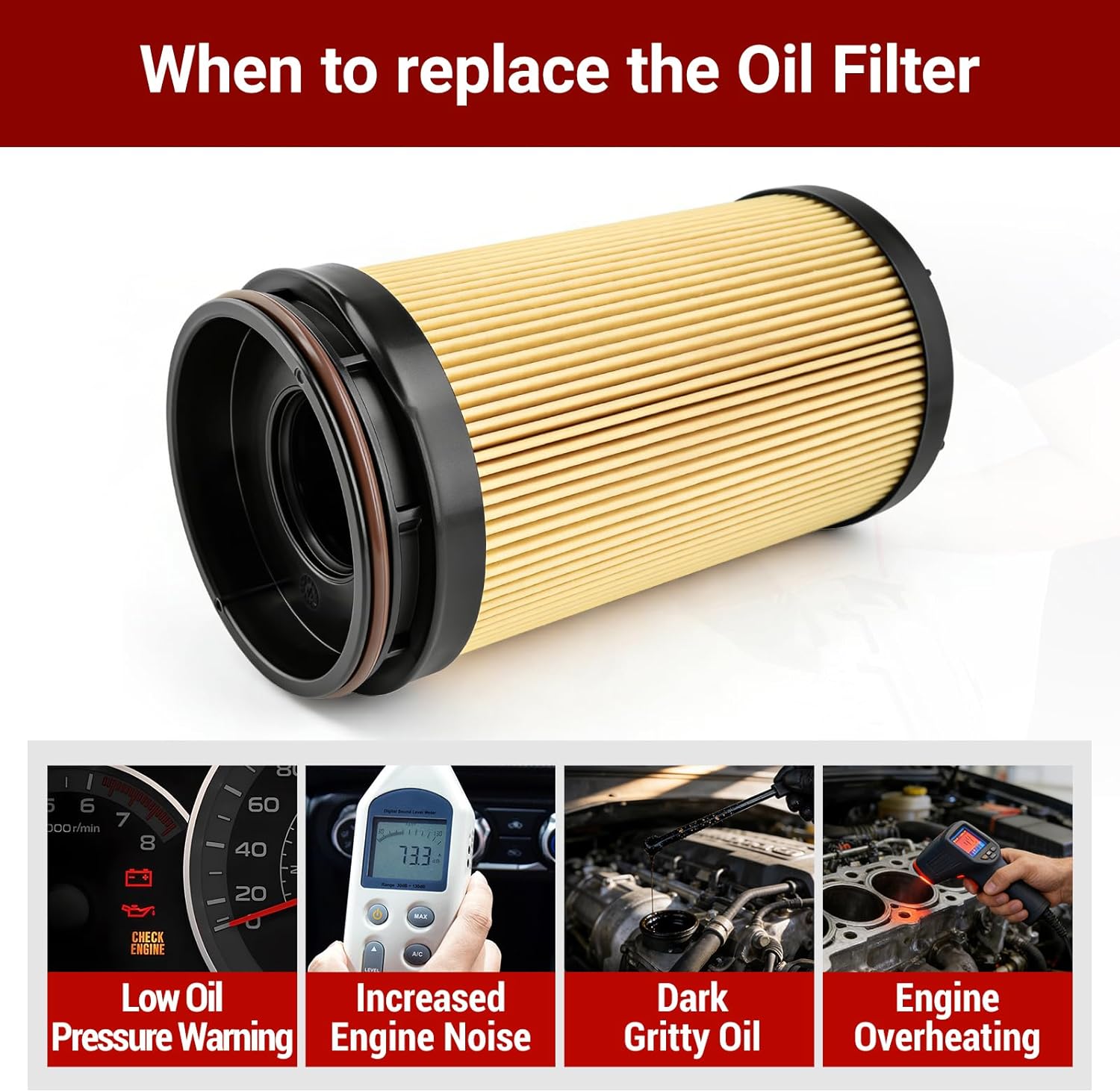 68677810AA 6.7 Cummins Oil Filter Compatible with 2025 2026 Ram 2500/3500/4500/5500 6.7L Turbo Diesel Engines By LOKFASISHA