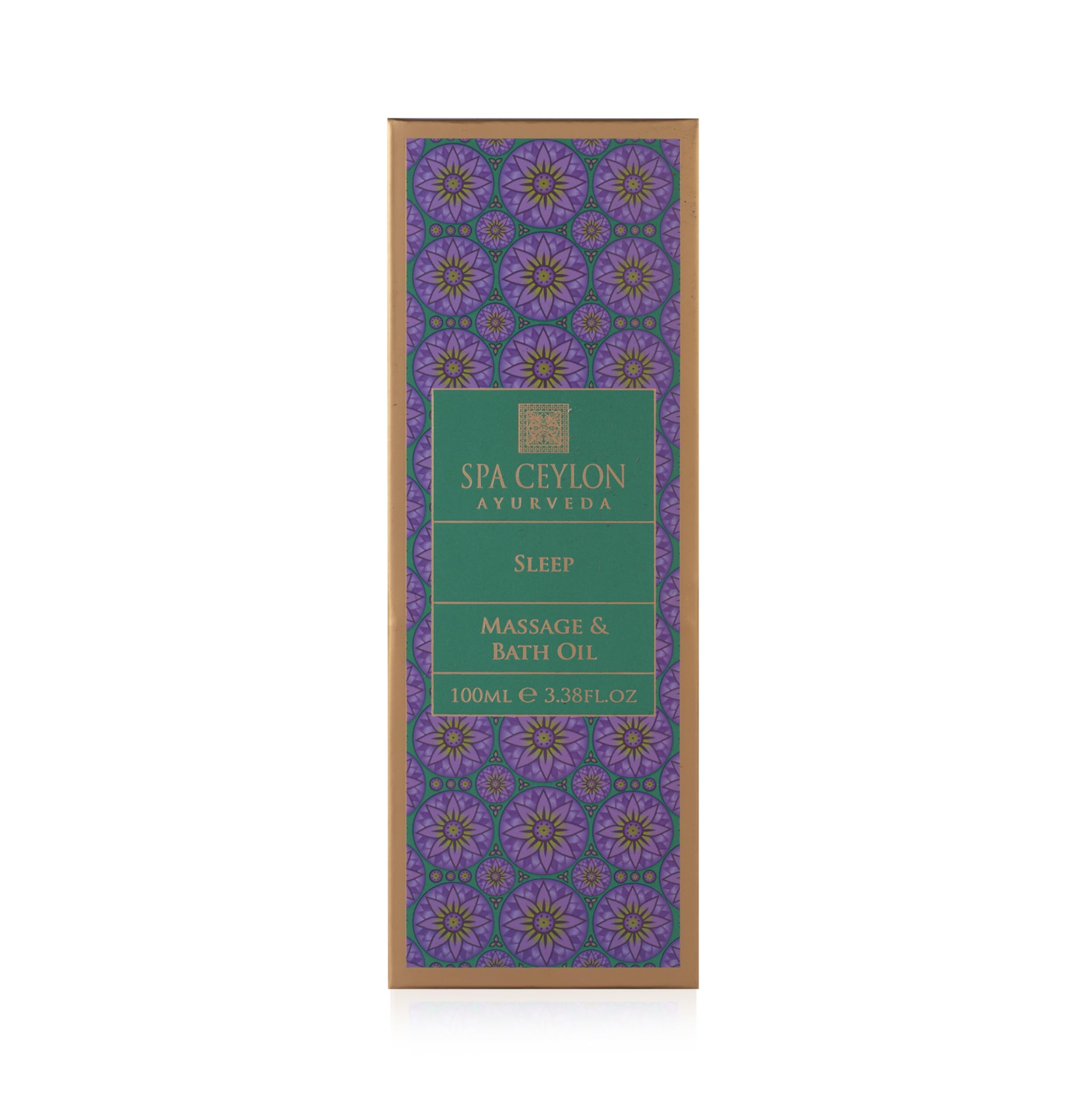 SPA CEYLON Sleep Massage & Bath Oil, 100 ml ayurvedisches Massage- und Badeöl mit Lavendel, Ylang-Ylang und Patchouli, beruhigend und entspannend, ideal für die Abendroutine