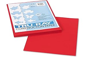 Pacon 9 x 12 Inches Tru-Ray Red Construction Paper