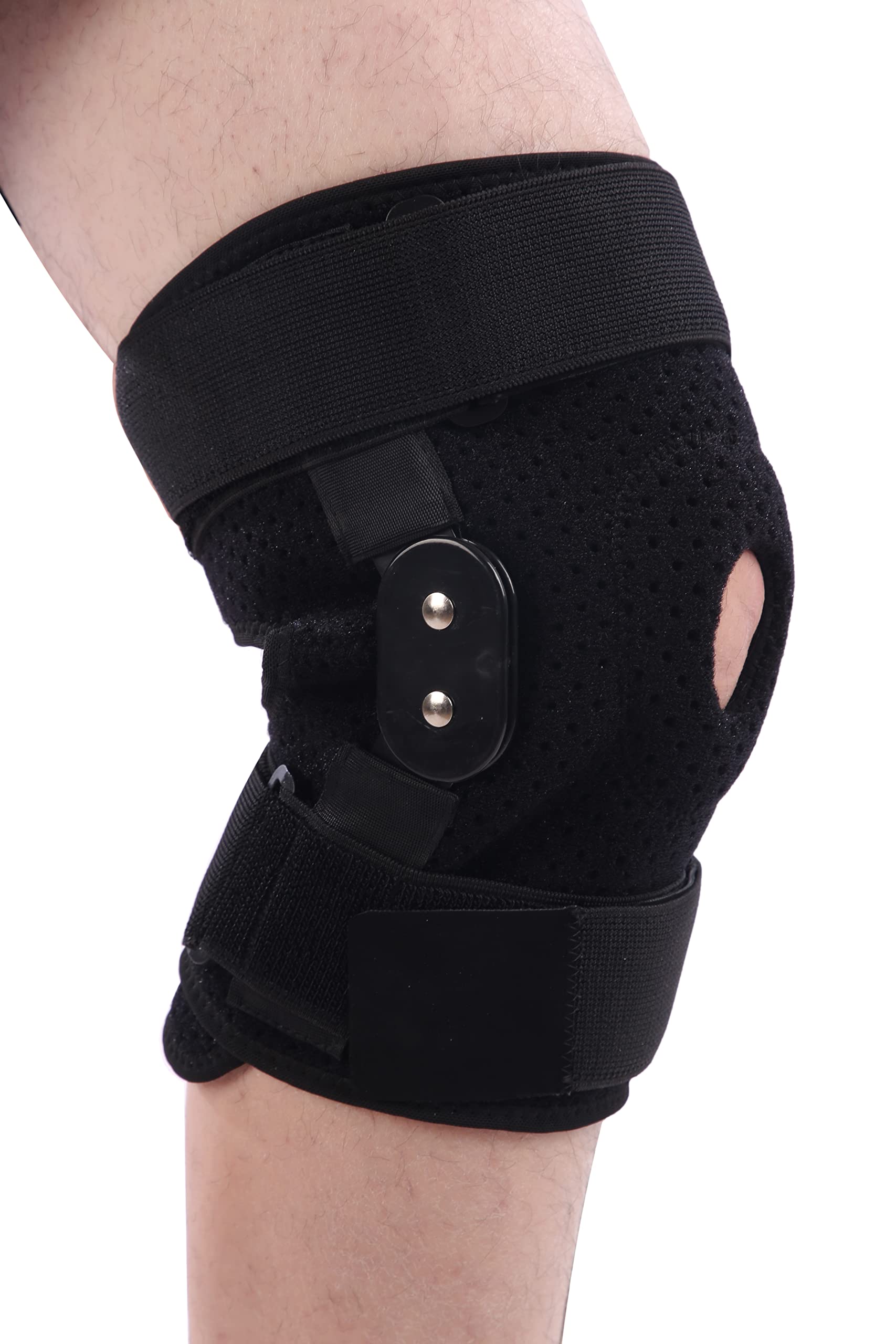 Buy Hinged Knee Brace, Adjustable Knee Support Wrap for Men&Women, Pain