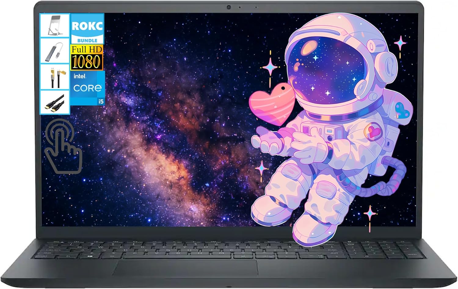 Dell Inspiron 15.6" Touch Screen Upgraded Laptop | Intel Core i5-1334U(10 Core) CPU| 16GB RAM|1TB SSD| Wi-Fi 6| Long-Battery Life| Windows 11| for Work School Home Office Professional Use| RK Bundle