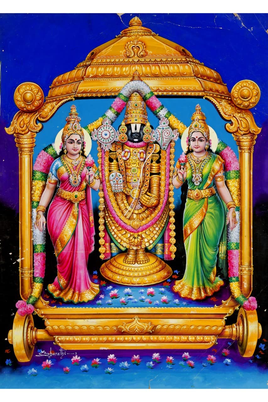 Buy Vishnu/Venkateswara/Tirupati Balaji/Narayanan and Sridevi/Bhudevi/Lakshmi devi/Mahalakshmi