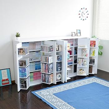 Amazon|J-Supply 16段 本棚 扉付 DVDラック ストッカー 収納庫 日本製 Amazon|J-Supply 16段 本棚 扉付 DVDラック ストッカー 収納庫 日本製