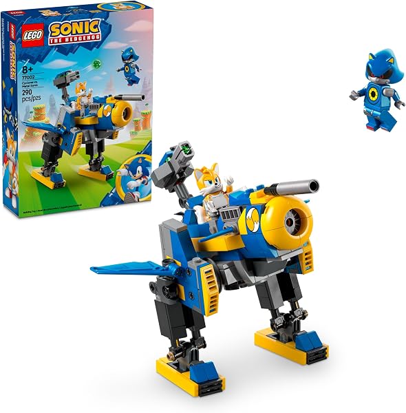 LEGO Sonic The Hedgehog Cyclone vs. Metal Sonic - Building Toy for Kids, Boys and Girls, Ages 8+ - Mech Suit with Minifi