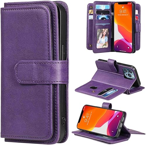 Funda tipo cartera para Samsung Galaxy A32 4G, piel sintética de alta calidad, ajuste delgado, para Galaxy A32 4G, 9 ranuras para tarjetas, 1 ranura