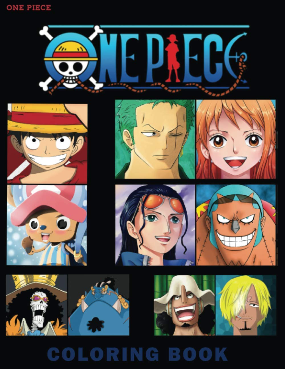 One Piece Coloring Book: Anime coloring book, One Piece Characters Coloring Pages, lineart pics for Coloring, large size coloring pages perfect for teens and adults