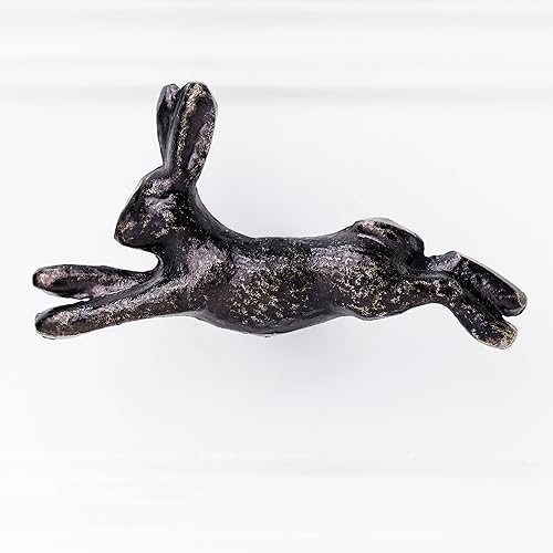 Miniatura 4 de Indian Shelf Paquete de 2 pomos de cajones antiguos surtidos, pomos de hierro para gabinetes de cocina, tiradores de cajones de animales, pomos de