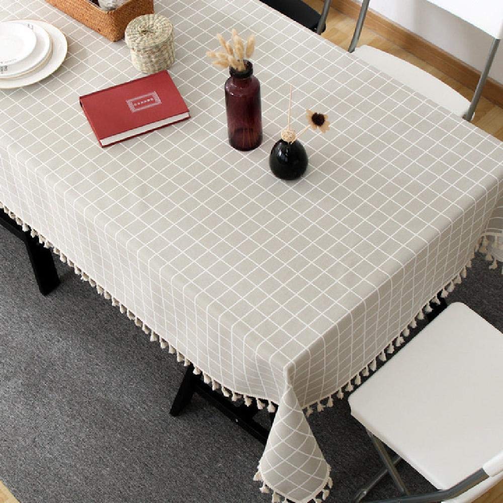 Nappe facile à nettoyer rectangulaire en toile cirée imperméable pour table