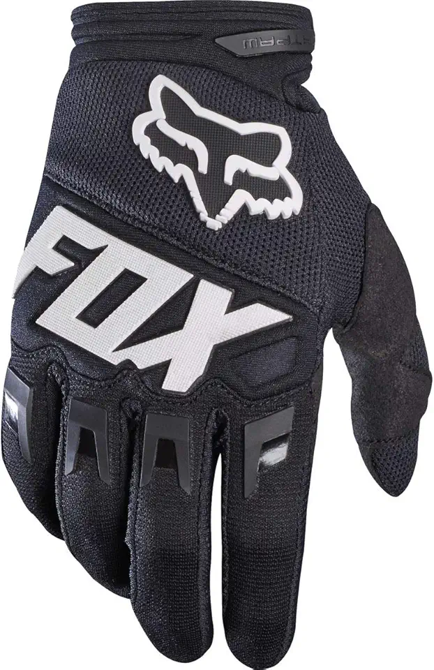 Fox Racing Luva de dedo inteiro Dirtpaw: Preto SM