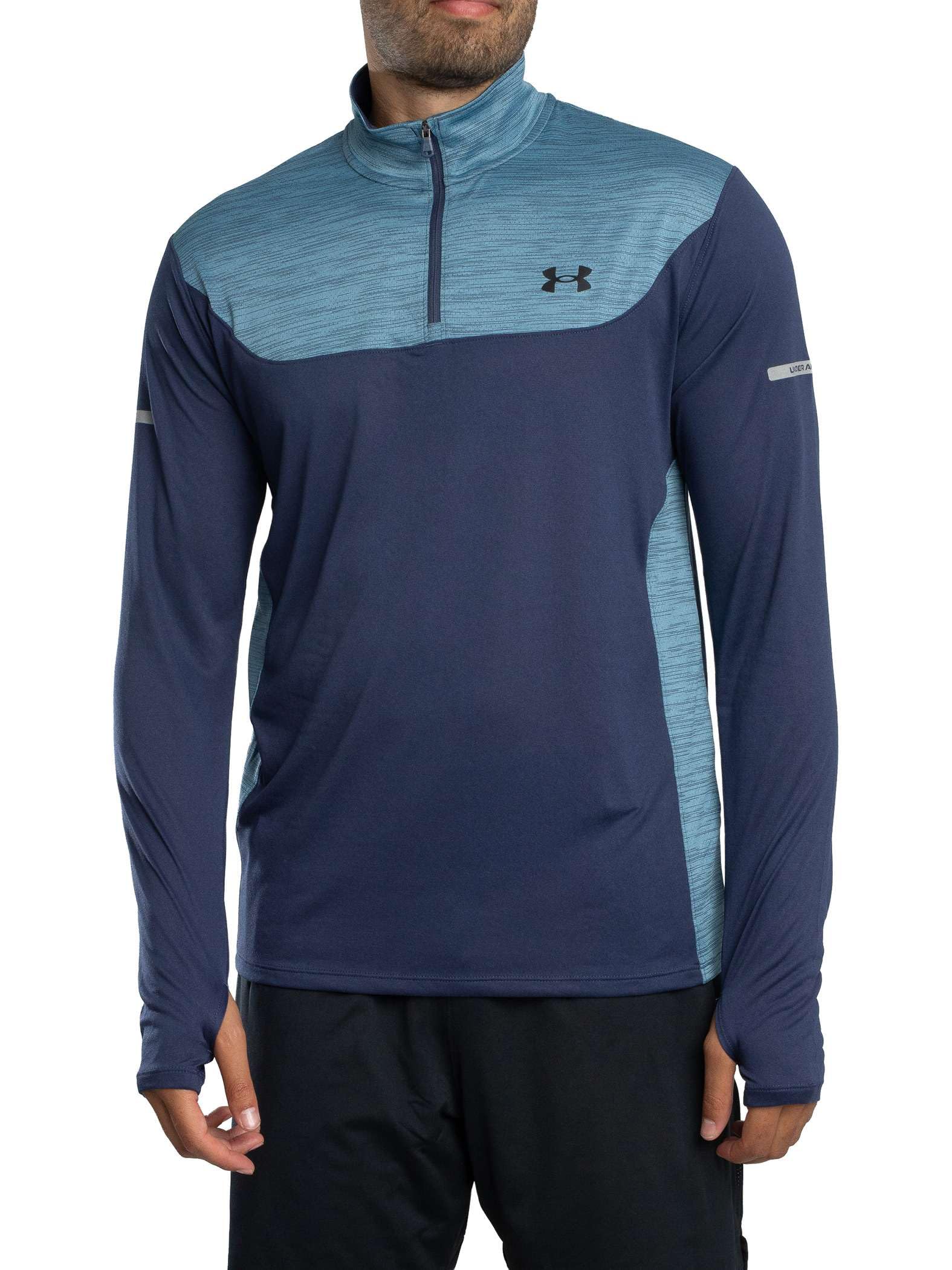 UNDER ARMOUR Mens Training Tech Utility 1/4 Zip Top, Navy, Size 2Xl, Men
