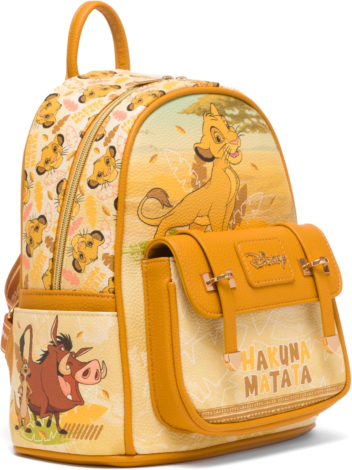 Disney The Lion King 11" Vegan Leather Fashion Mini Backpack - Image 4