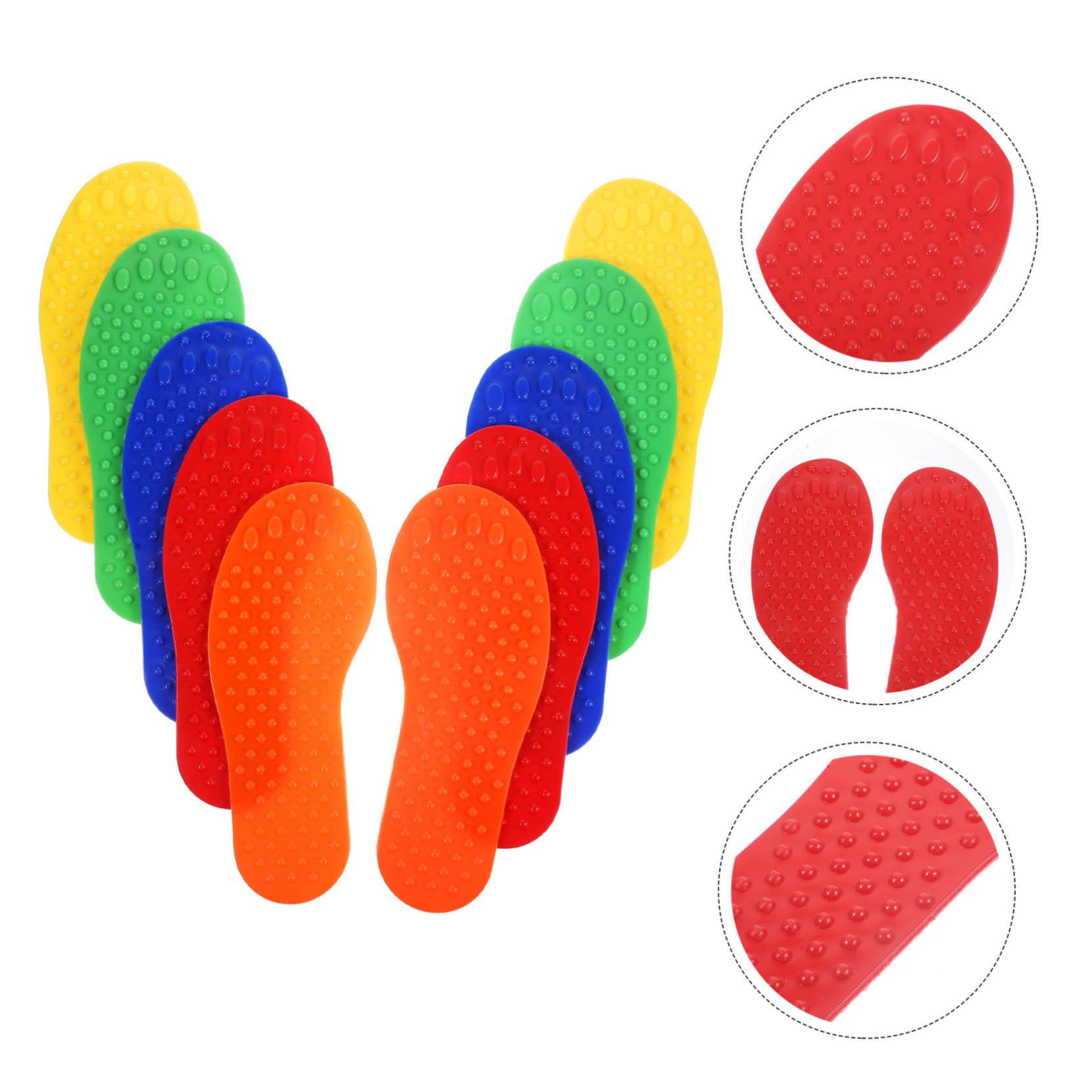 Hemobllo Marqueurs de Sol de Pied pour Entraînement de Tennis et Football, Lot de 10 Pièces en PVC, Polyvalents et Faciles à Installer pour Terrains Extérieurs Style Aléatoire