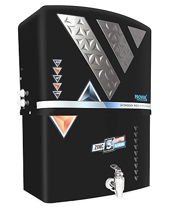 Proven Zinc Copper Alkaline Hydrogen RO Water Purifier | 10 to12 Liter Storage | RO+ZN+CU+ALK+ Negative ORP+UV+UF+TDS+PF | Wall Mount & Table Top Water Purifier Best For Home (Made In India)