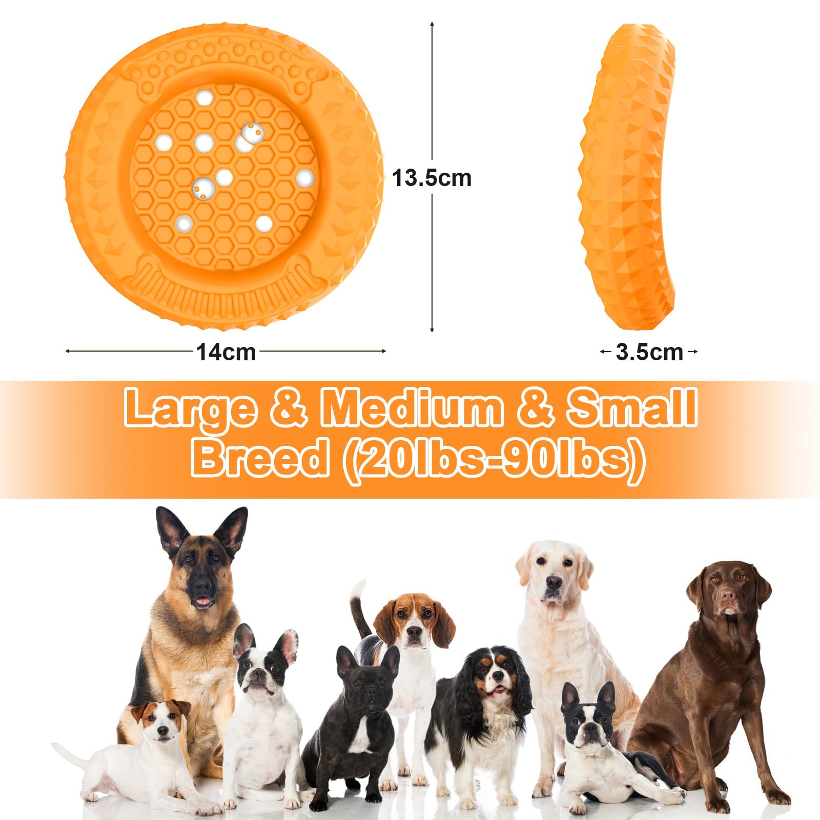 DAFORERAL Giocattolo da masticare per cani di piccola taglia, in lattice, giocattolo interattivo per dentizione con decorazione in morbido peluche, per alleviare la noia e l'ansia (V6