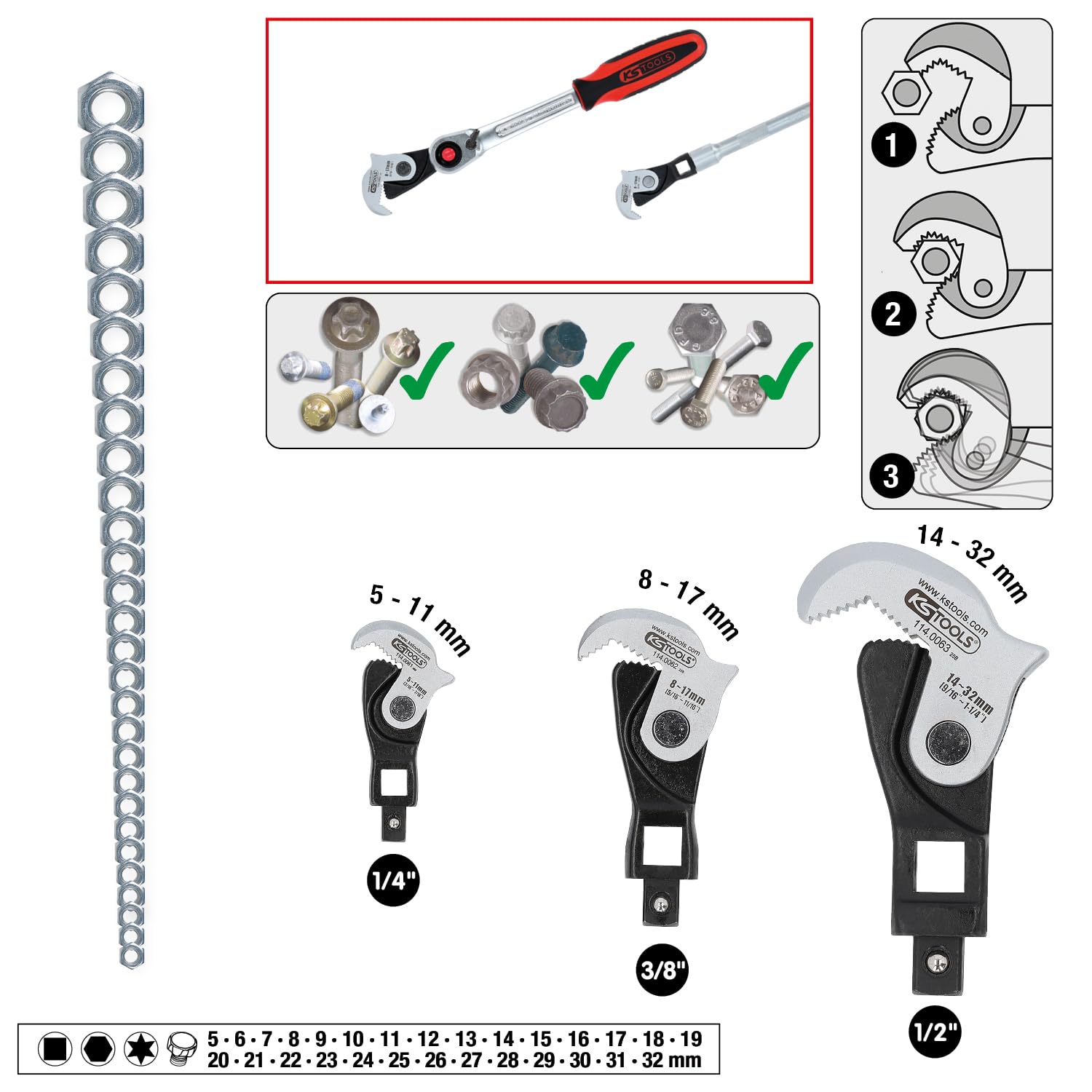 KS Tools 114.0060 Llave multifunción