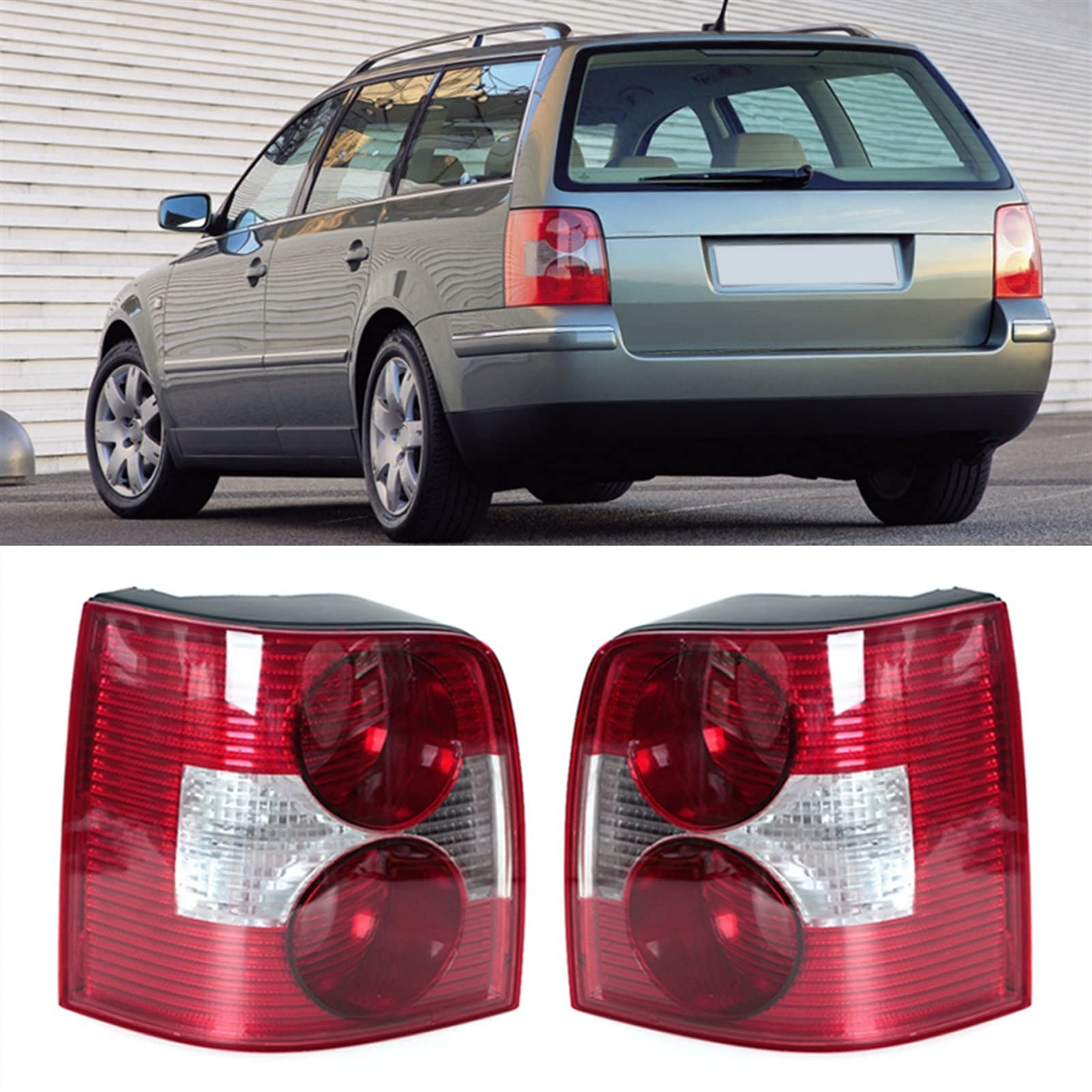 Generico Auto Posteriore Fanale Luci Di Arresto Lampada Parcheggio Senza Lampadine Per Passat B5 2000 2001 2002 2003 2004(Right)