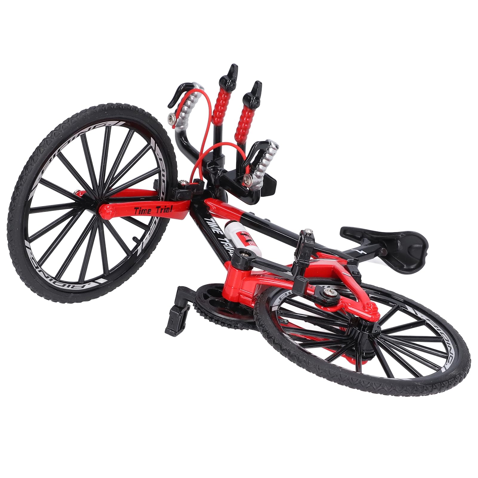 Doigt VTT en alliage Mini modèle de vélo pour la maison, le bureau, le lieu de travail, la décoration, les cadeaux (rouge)