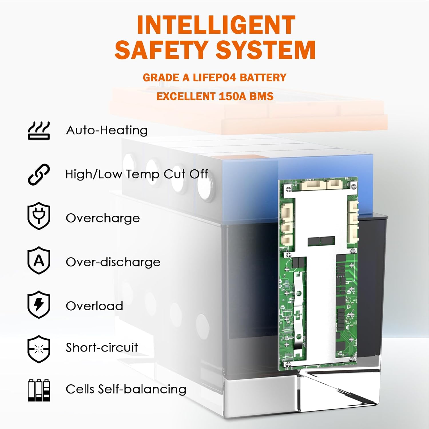 Enjoybot battery with automatic self-heating function in cold environment