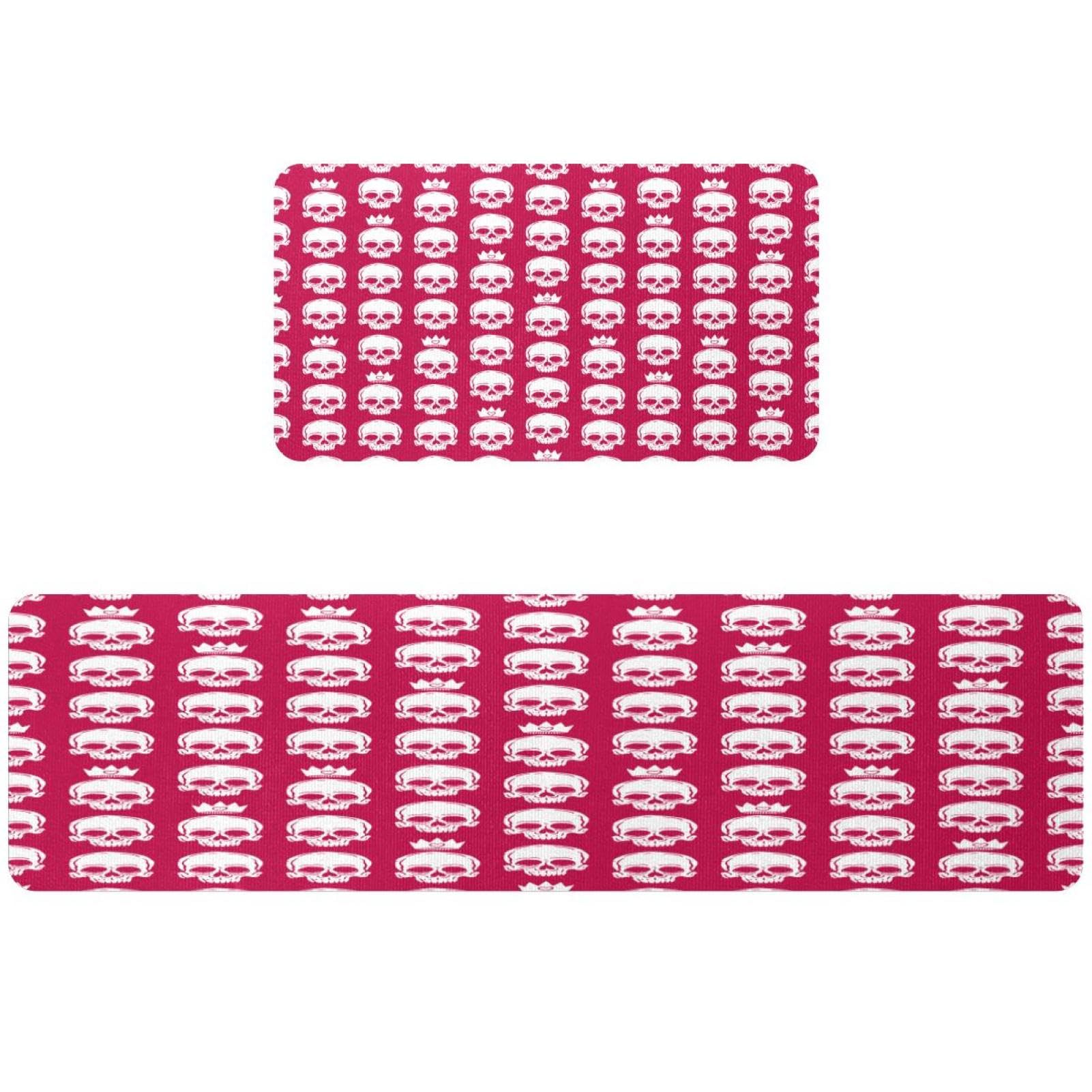 Tapete de cocina absorbente y antideslizante VAPOKF lavable en rosa