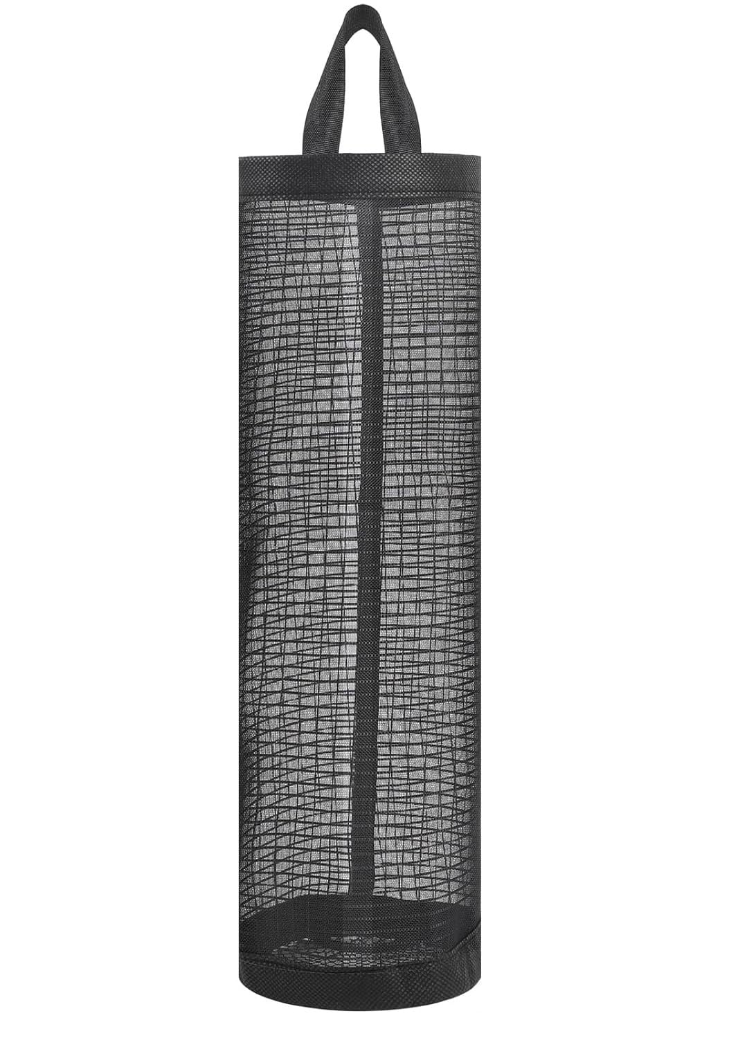 Mesh Hanging Plastic Bag Holder & Dispenser – Wall-Mounted Grocery Bag Organizer for Kitchen, Bathroom, Pantry – Reusable Storage for Shopping, Trash, or Garbage Bags (Pack of 2)-picture-38