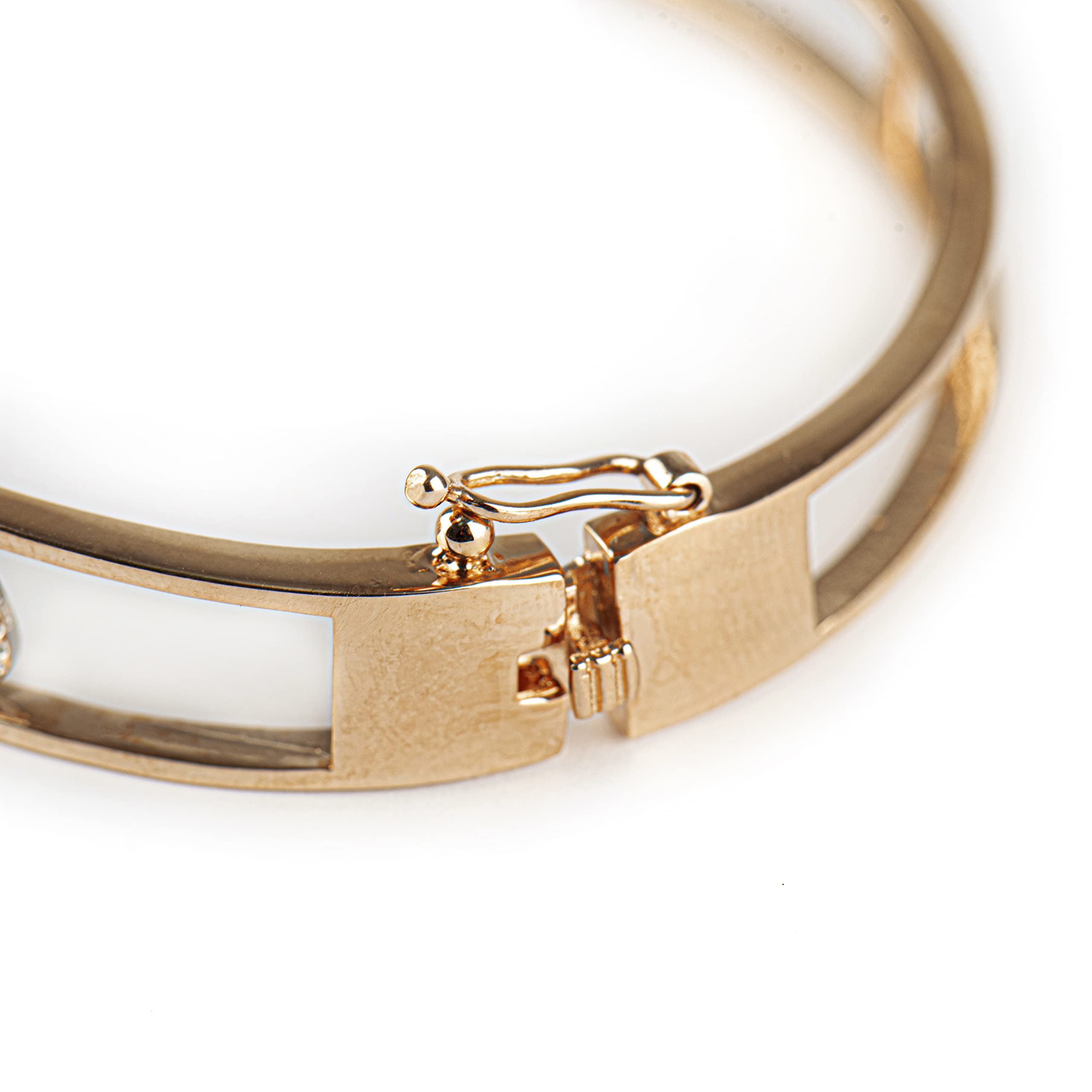 FADA GIOIELLI Bracciale Rigido in Argento 925 con Nome Personalizzabile ricoperto di zirconi - Bracciale a Manetta Donna Chiusura a cassonetto - Idea Regalo