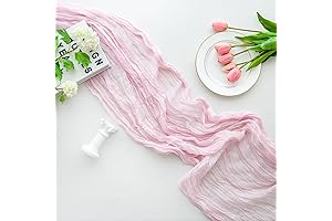 10ft Boho Cheese Cloth Table Runner for Bridal Baby Shower Birthday