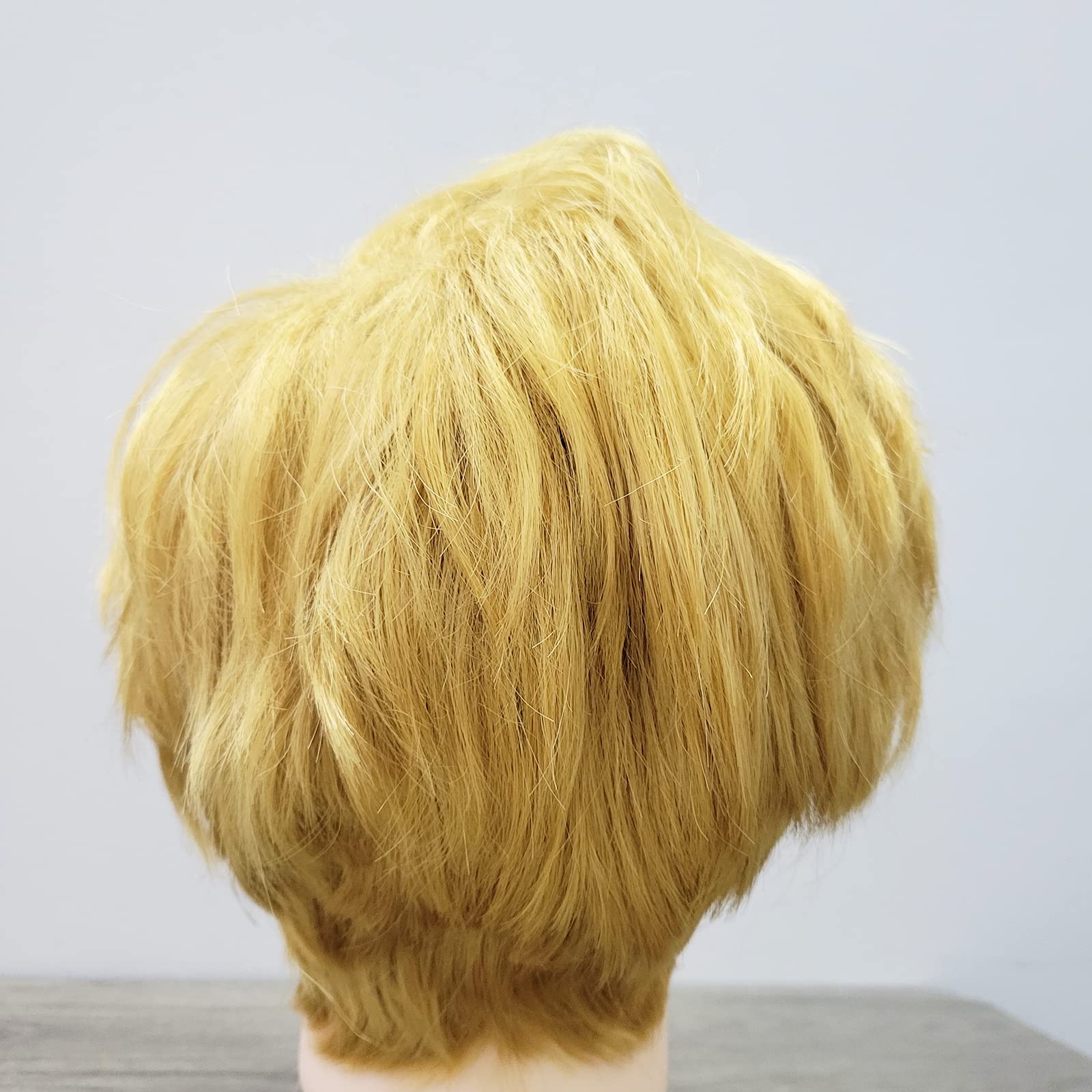 Adult Wigs Cosplay Blonde Hair Wig Halloween Costume Wig, Gold - Image 2