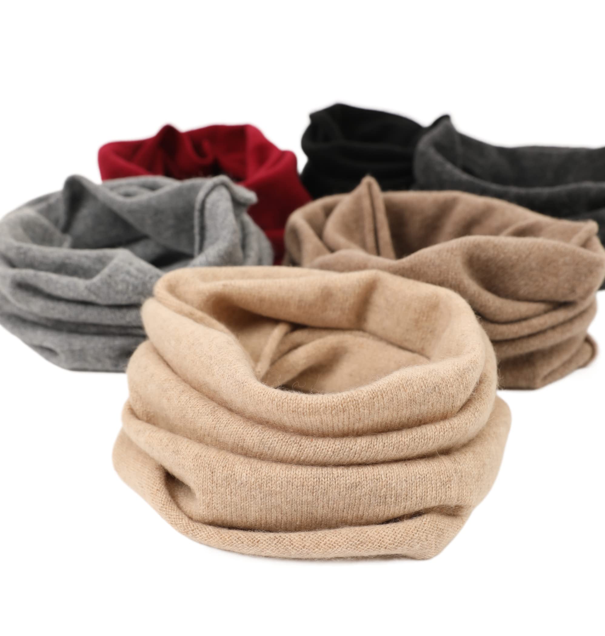 scaldacollo tubolare sciarpa ad anello donna di 100% Cachemire Lana sciarpa tubolare Uomo collo di Cashmere Unisex