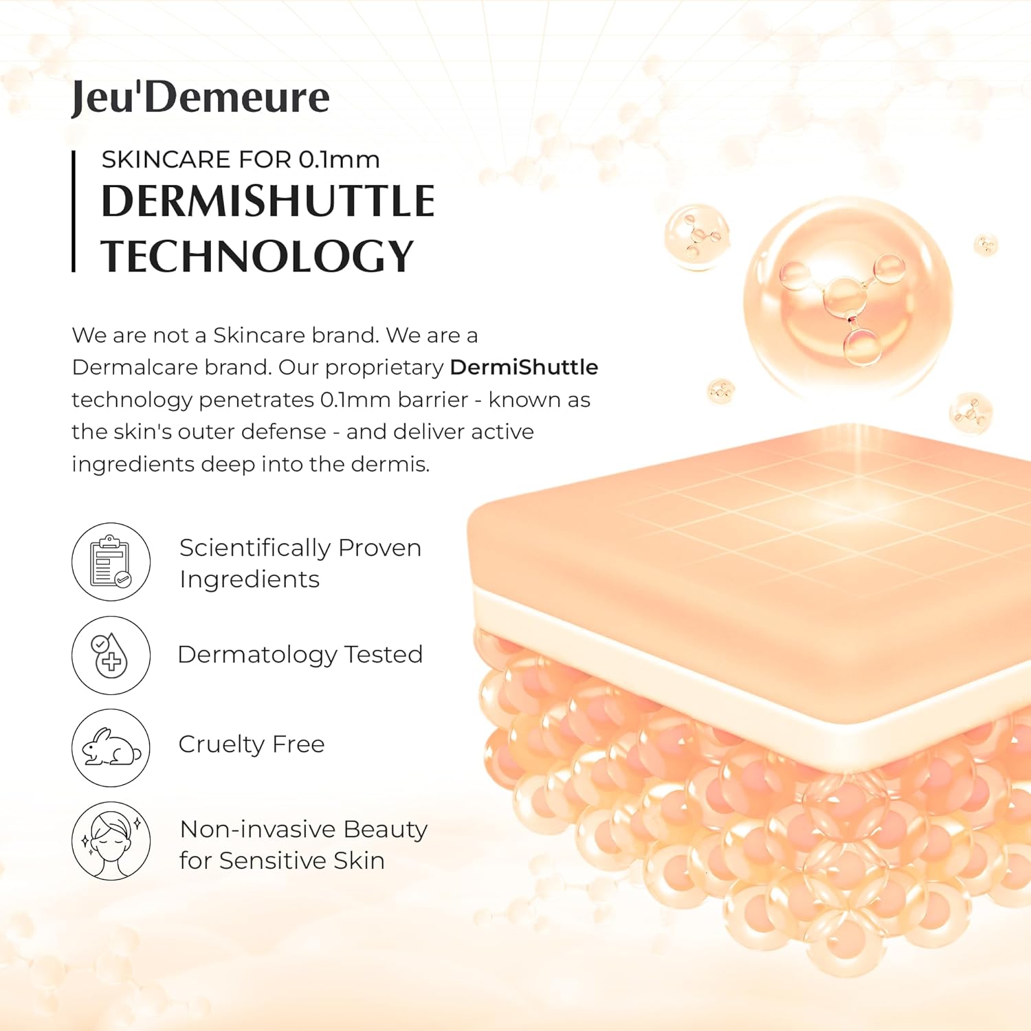 JEU'DEMEURE DermiShuttle Vivid Dynamic Cream with Peptides Moisturizer, Exosome 200,000ppm for Glowing, Deep Hydrating, Anti-Aging and Rich Texture, Suitable Korean skincare Anti-Aging 1.69 fl oz - Image 5