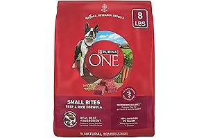 Purina ONE Small Bites High Protein Beef & Rice Dry Dog Food...