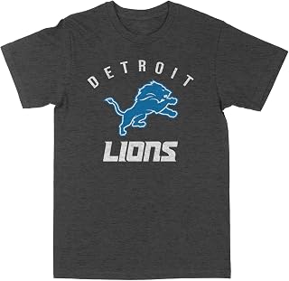 Philcos Men's T-Shirt NFL Detroit Lions Dark-Heather Premium Blanks