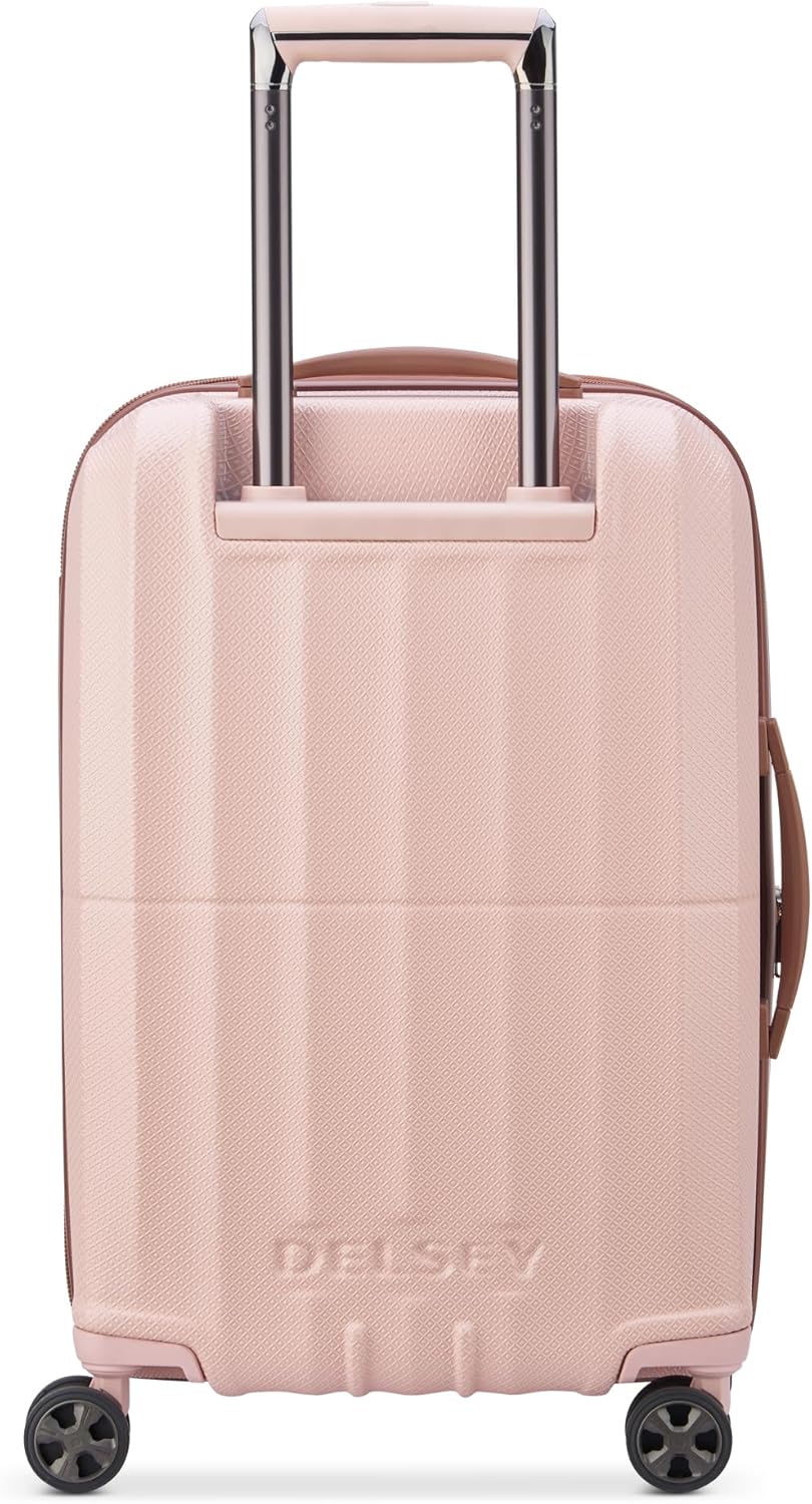 DELSEY PARIS Carrousel Hardside Expandable Luggage with Spinner Wheels, Pink, Carry-on 21 Inch