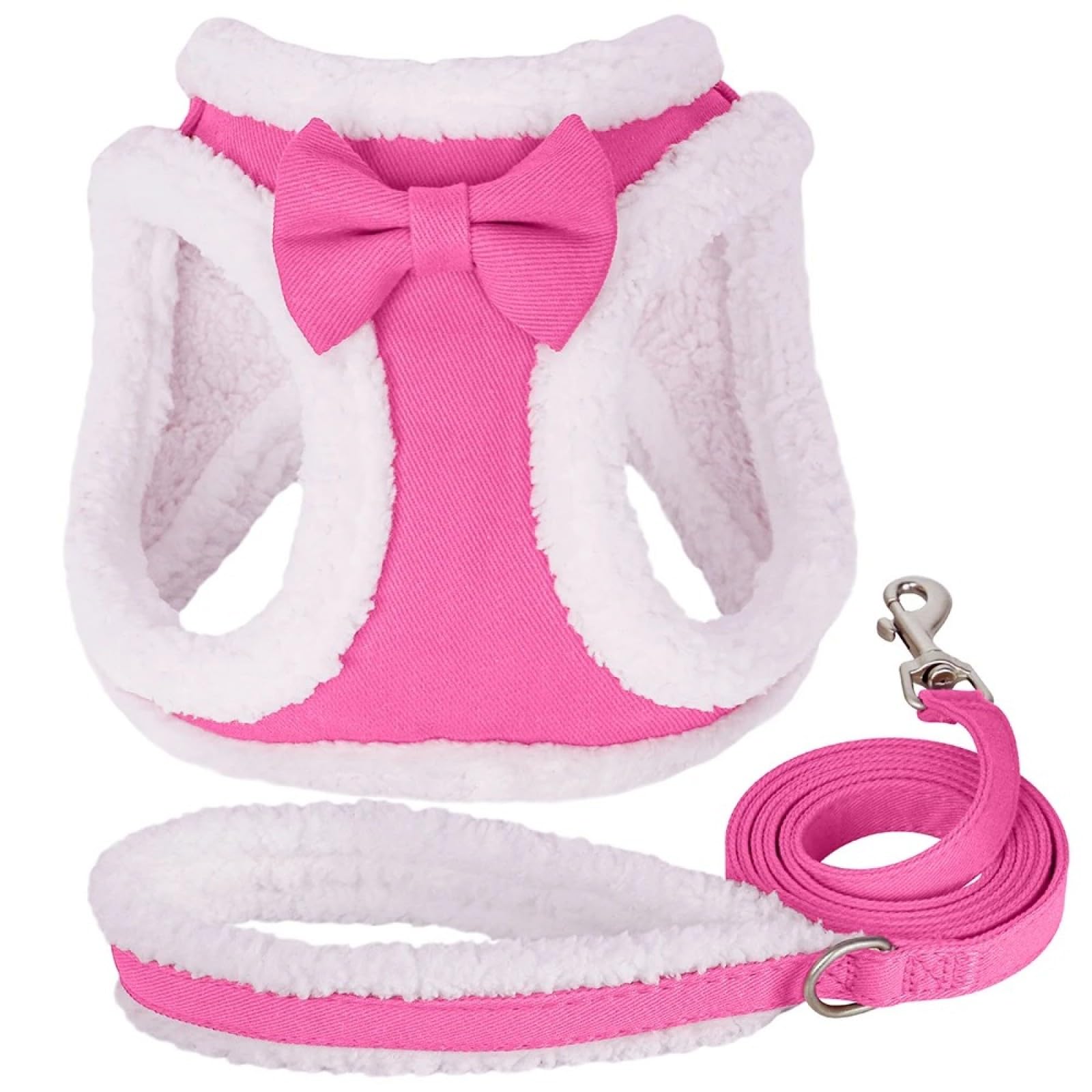 Harnais anti-traction pour petit chien frissonnant en hiver