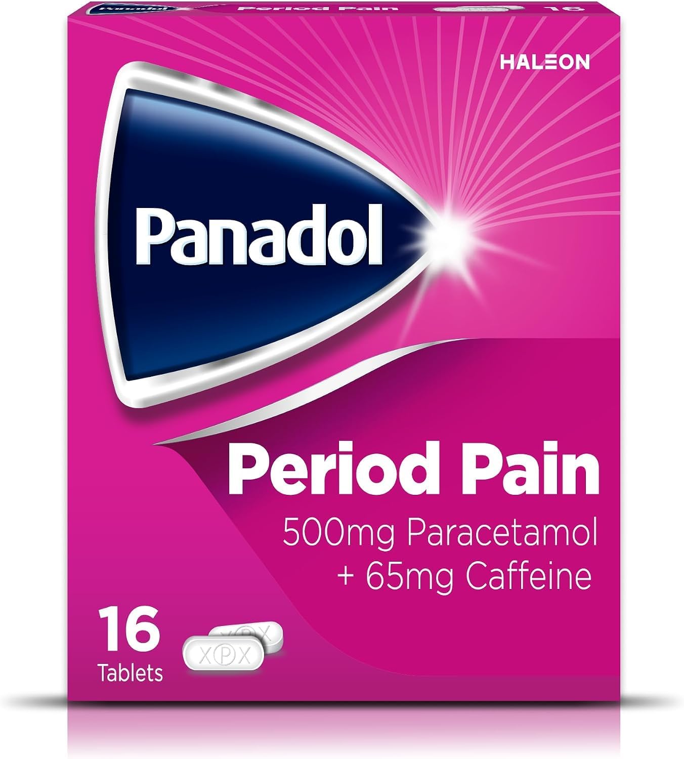 Period Pain Tablets 16s, Paracetamol and Caffeine, Pain Relief | Period pain relief, Menstrual cramps, Headache, Backache, Paracetamol with caffeine, Fast absorption Optizorb tablets