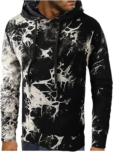 Amazon.com: Sudaderas con capucha para hombre con estampado gráfico de moda para  hombre, casual, manga larga, con cordón : Ropa, Zapatos y Joyería