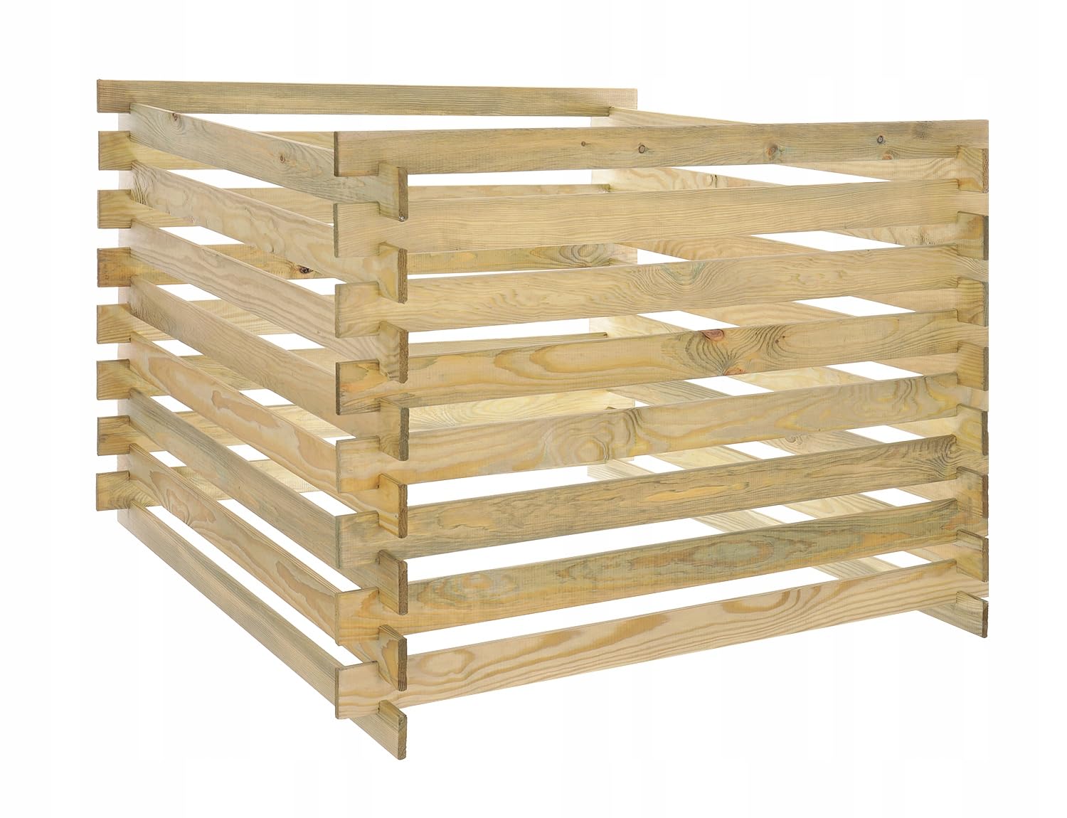 Compostiera Da Giardino In Legno 100x70x100 cm 600 L Compostiera In Assi Sistema Di Compostaggio Da Esterno Resistente Alle Intemperie