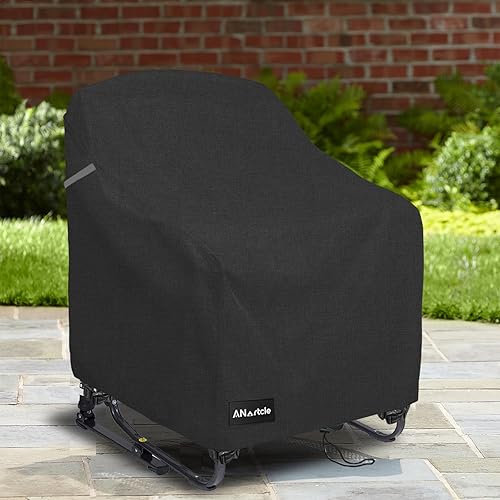 Miniatura 71 de Paquete de 2 fundas para sillas reposeras y muebles de exteriores, impermeables, 33 pulgadas de ancho x 35 pulgadas de profundidad x 38.5 pulgadas