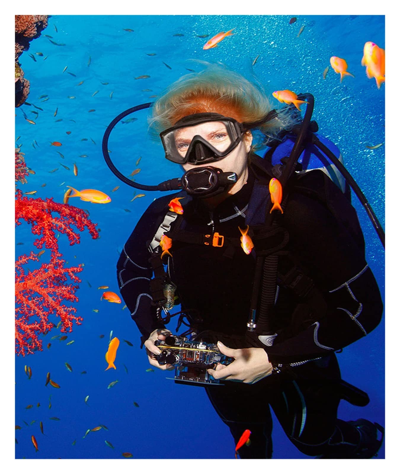 Zbiornik do nurkowania, 3 Maski Do Nurkowania Gogle Pływania Z Osłoną Na Nos Dla Dorosłych Szczelna Konstrukcja, Snorkelingu,dla początkujących