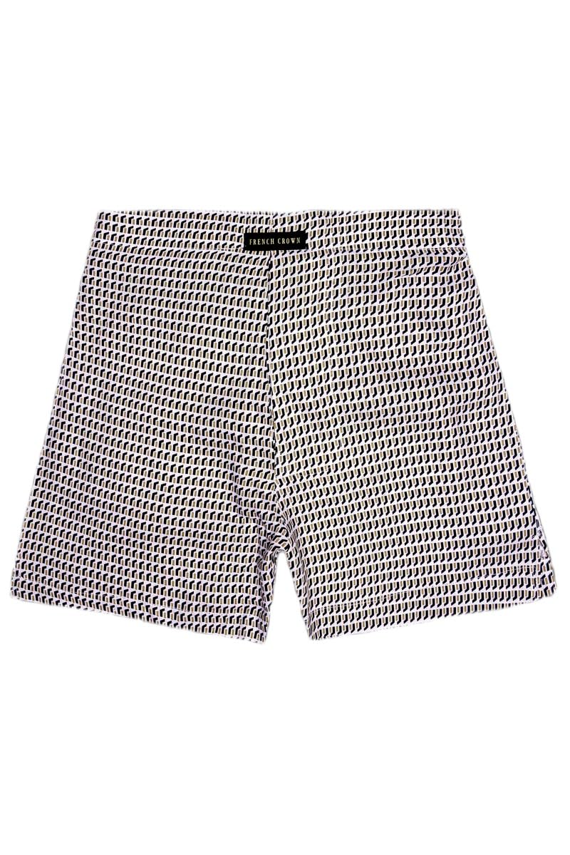 french crown Men's Irish Coffee Brown and Jaguar Black Prints Dobby Textured Premium Giza Cotton Boxer-picture-16