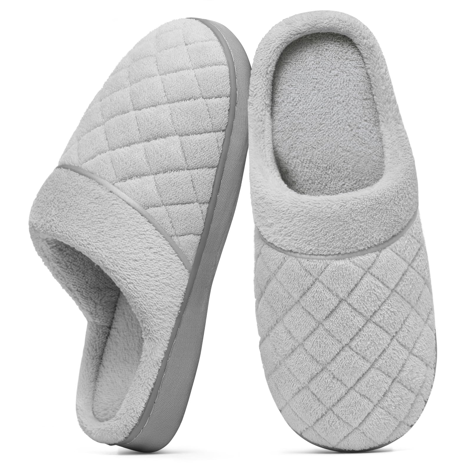 Unisex House Slippers for Women Men Memory Foam Indoor Bedroom Shoes