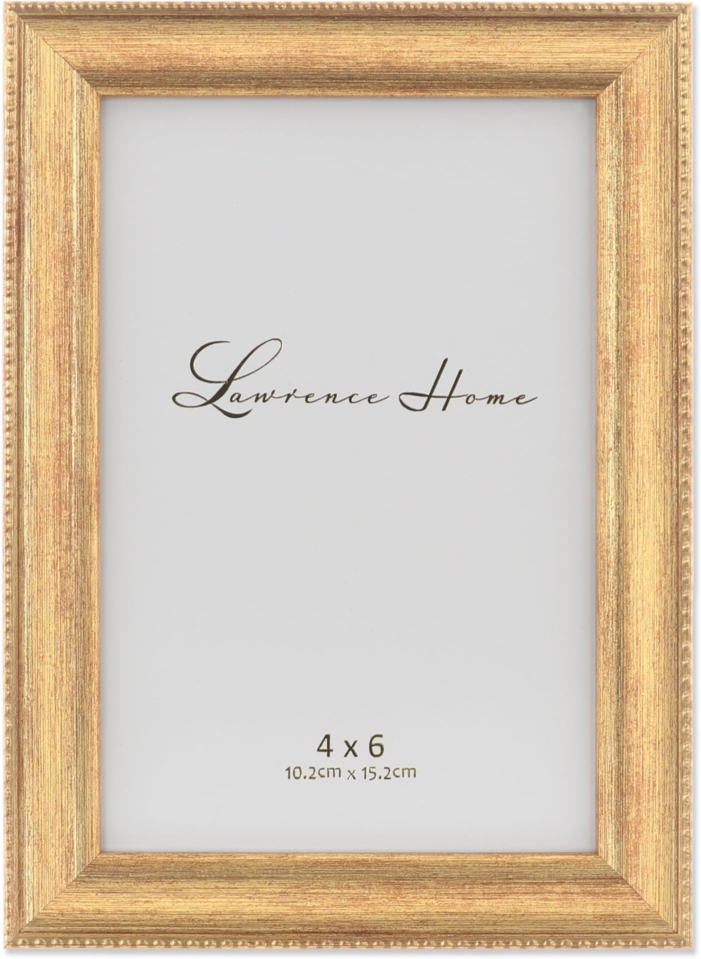 Lawrence Picture Frame, Polystyrene, Gold, 4x6