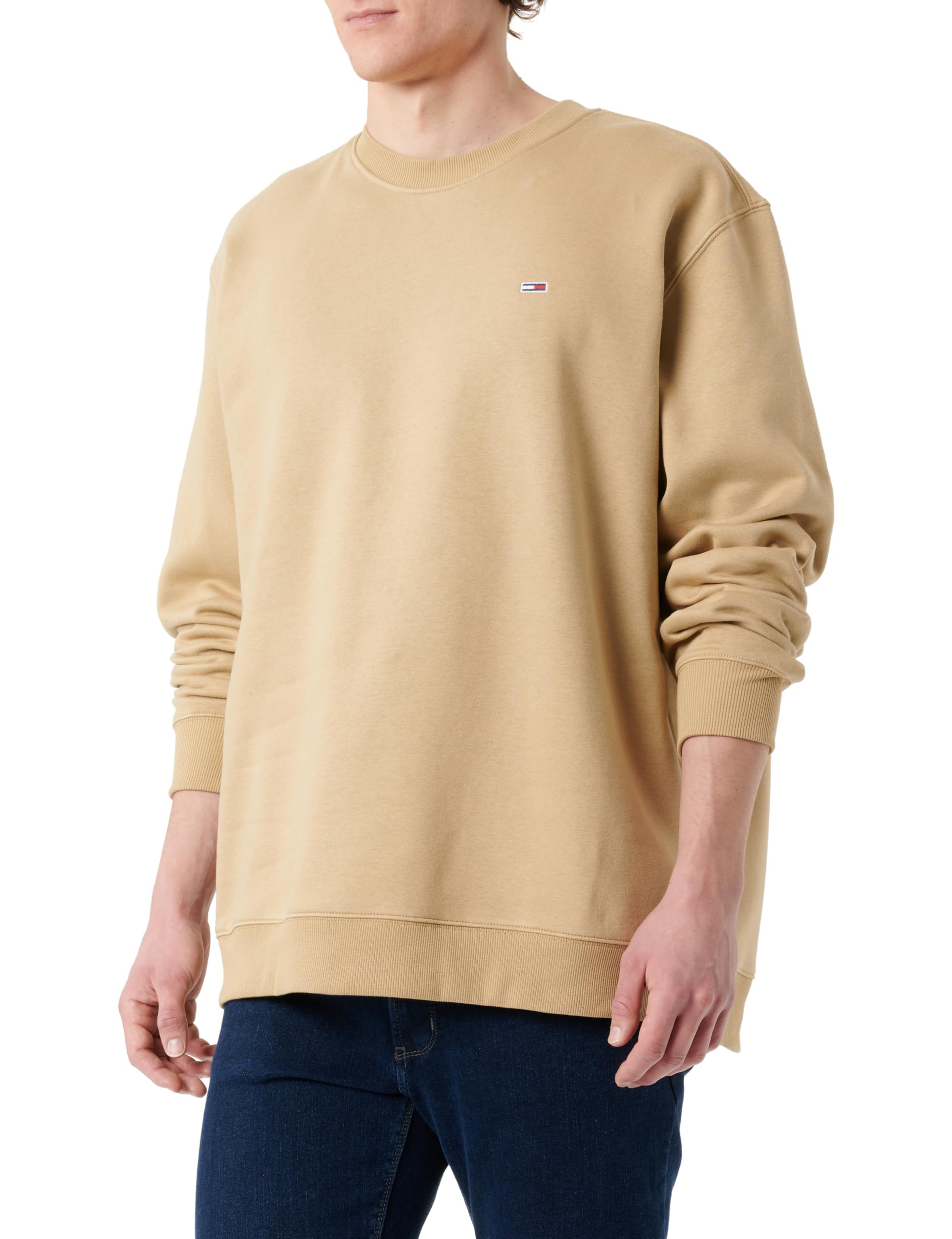 Tommy Jeans Sudadera Hombre Regular Fit Flag Fleece con Cuello Redondo — view 8
