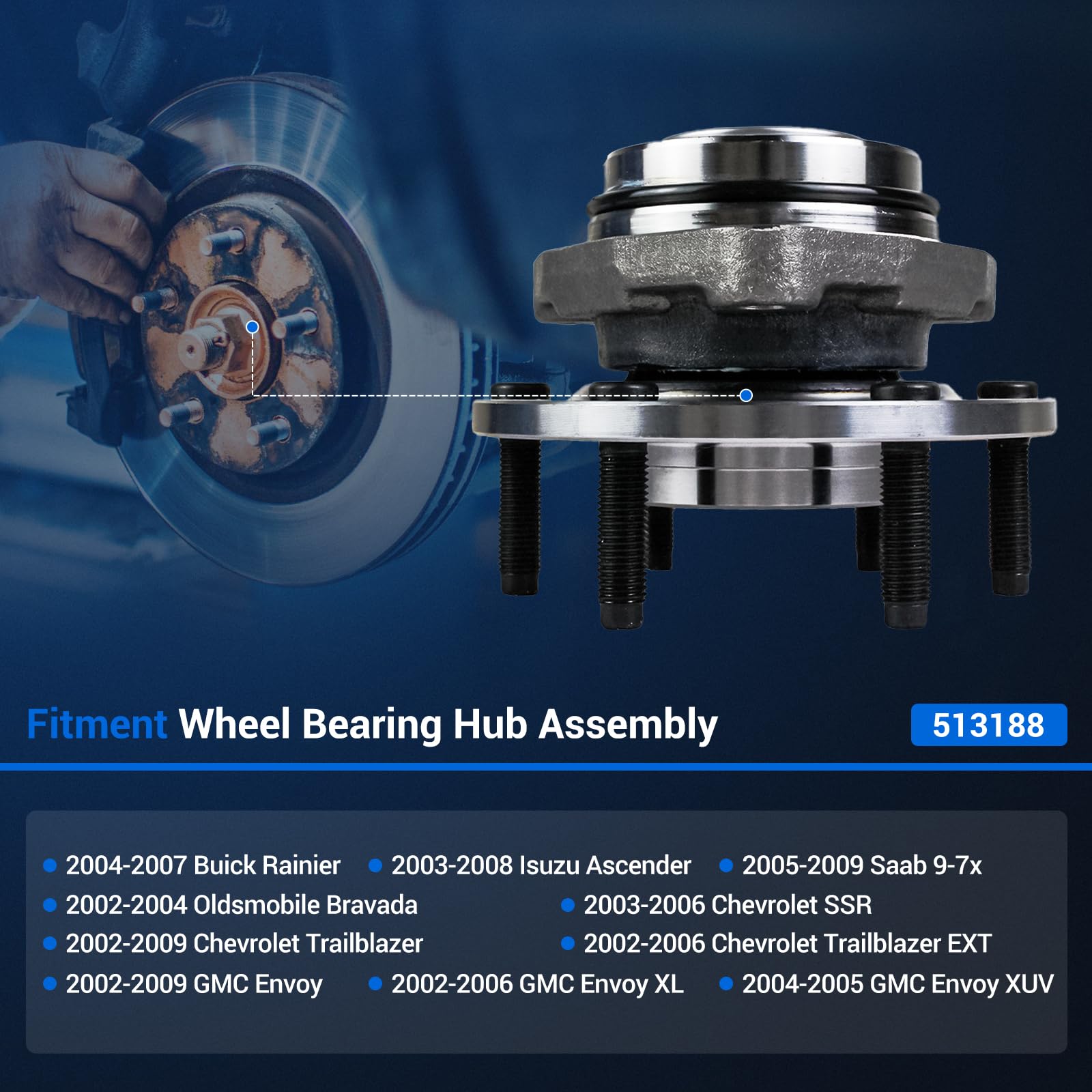Amazon.com: Autoround Front Wheel Hub and Bearing Assembly 513188 
