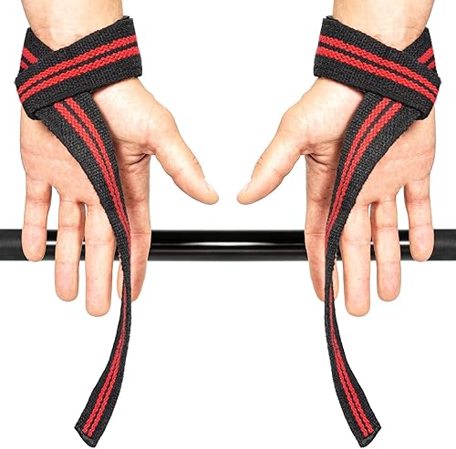 Miniatura 2 de Correas de levantamiento (1 par) - Correas de muñeca para levantamiento de pesas - Correas de levantamiento de pesas gimnasio para peso muerto -