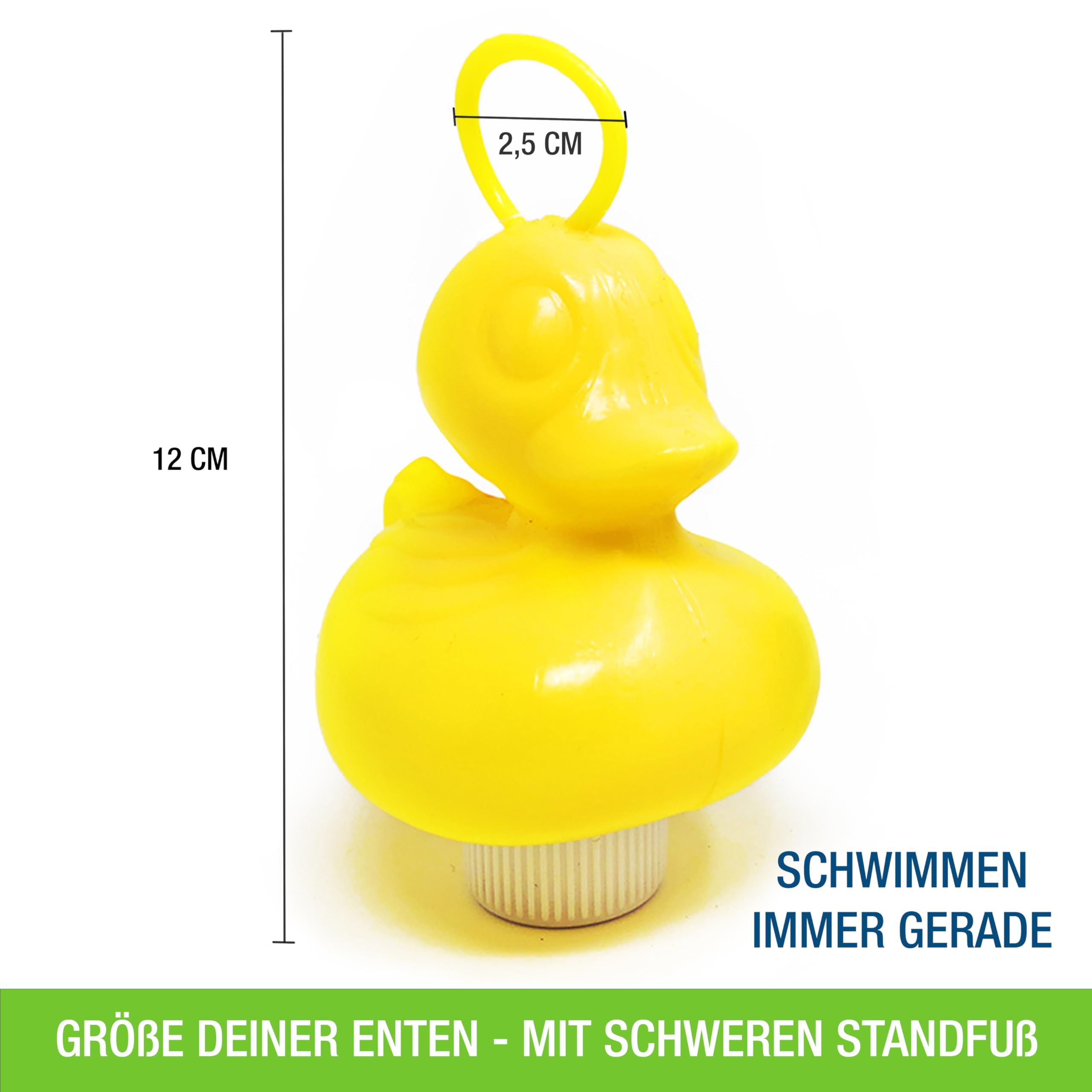 AMLI Enten Angeln | 16x bunt Entchen mit Öse & Gewicht | Inkl. 2 Angeln | Entenangeln Spiel Wasser groß | Perfekt für Firmenfeiern, Kita, Kindergeburtstag | Schwimmenten 101AO20DUCK