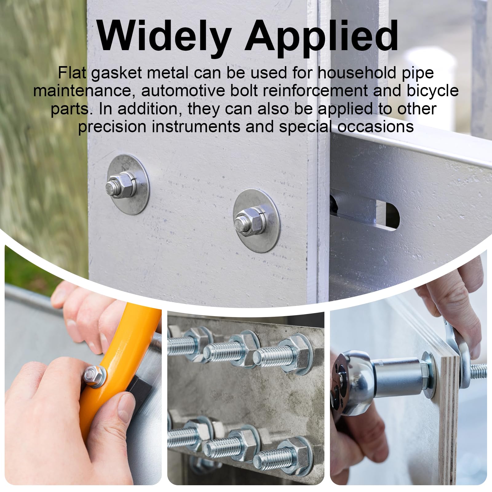 910 Pezzi Kit Rondelle Alzaporta, Rondelle Acciaio Inox, Rondella Metallo per Viti e Bulloni (M2, M2.5, M3, M4, M5, M6, M8, M10, M12)
